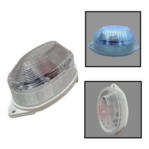  Estrobo Flash Tartaruga Oval Fixo Branco Imagem
