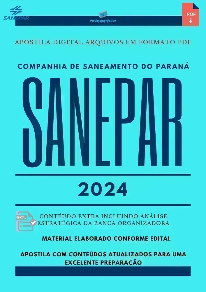 Apostila SANEPAR 2024 Químico