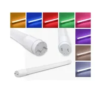 Lampada Tubular Led 18W 120cm T8 Bivolt Roxa - Foto 3