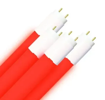 Lampada Tubular Led 18W 120cm T8 Bivolt Vermelho
