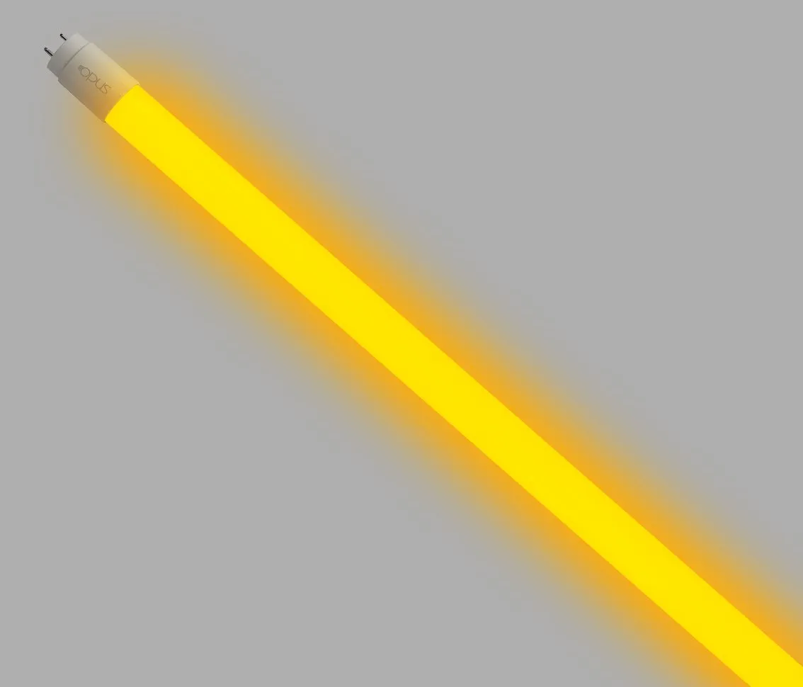 Lampada Tubular Led 18W 120cm T8 Bivolt Amarelo