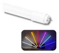 Lampada Tubular Led 18W 120cm T8 Bivolt Amarelo - Foto 5