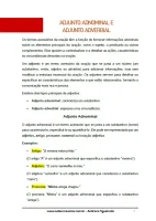 653 - Português - Gramática - Termos Acessórios da Oração - Adjunto Adnominal e Adverbial - 9º ano - PDF com 18 páginas - Foto 2