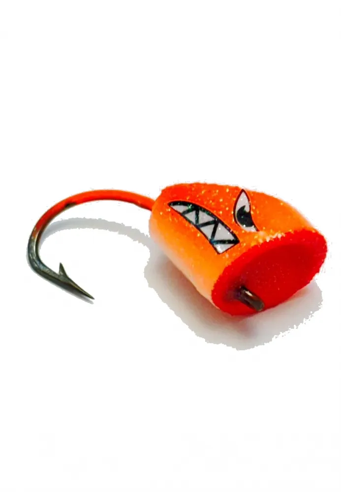 Cabeça Popper Satônico - Laranja Fluorescente Imagem