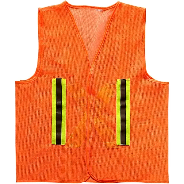COLETE REFLETIVO SEM BOLSO LARANJA TELADO  VOLK Imagem