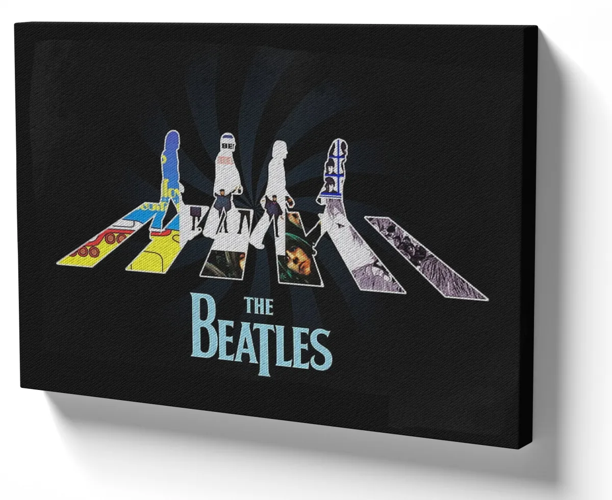 Quadro decorativo tela Banda Rock The Beatles rua