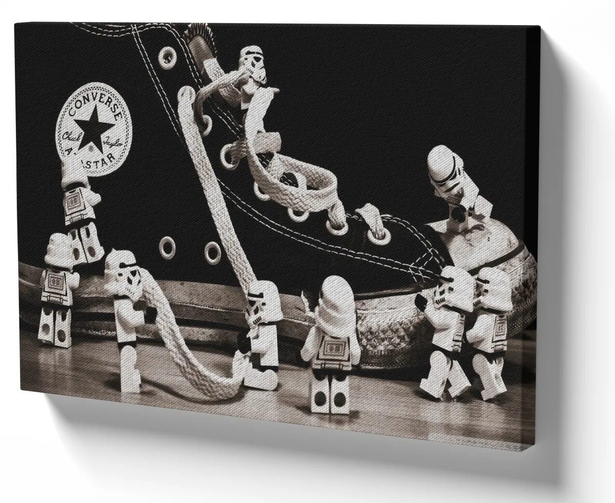 Quadro decorativo tela All Star Stormtrooper