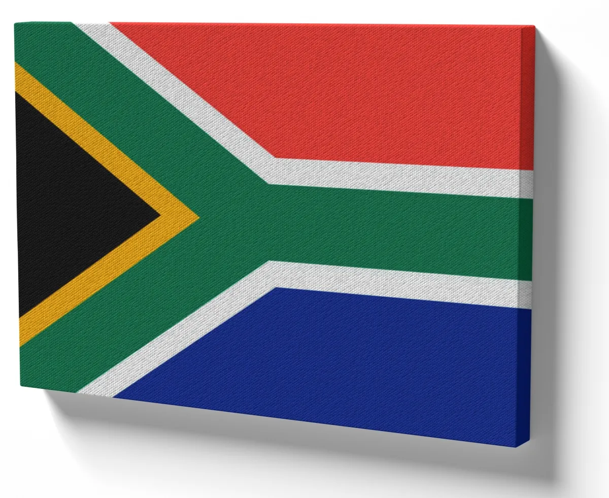 Quadro decorativo tela bandeira Africa do sul
