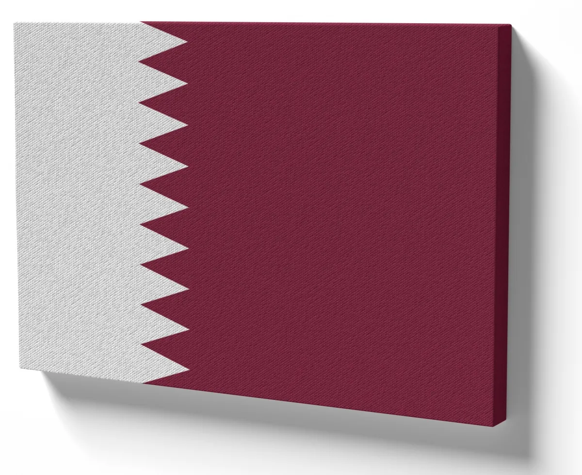 Quadro decorativo tela bandeira Catar Oriente médio Imagem