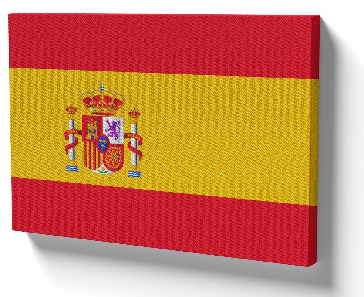 Quadro decorativo tela bandeira Espanha europa Imagem
