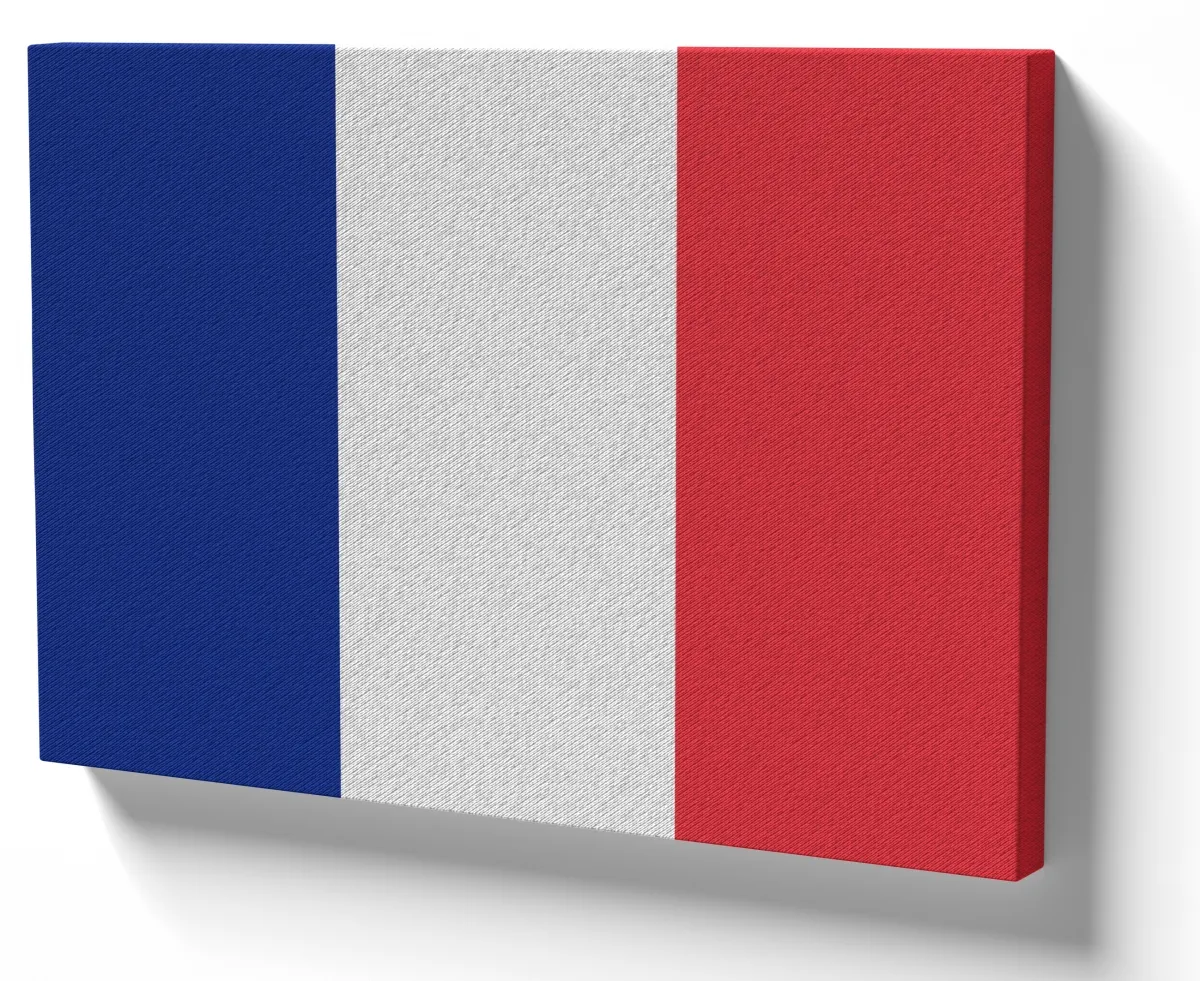 Quadro decorativo tela bandeira França europa