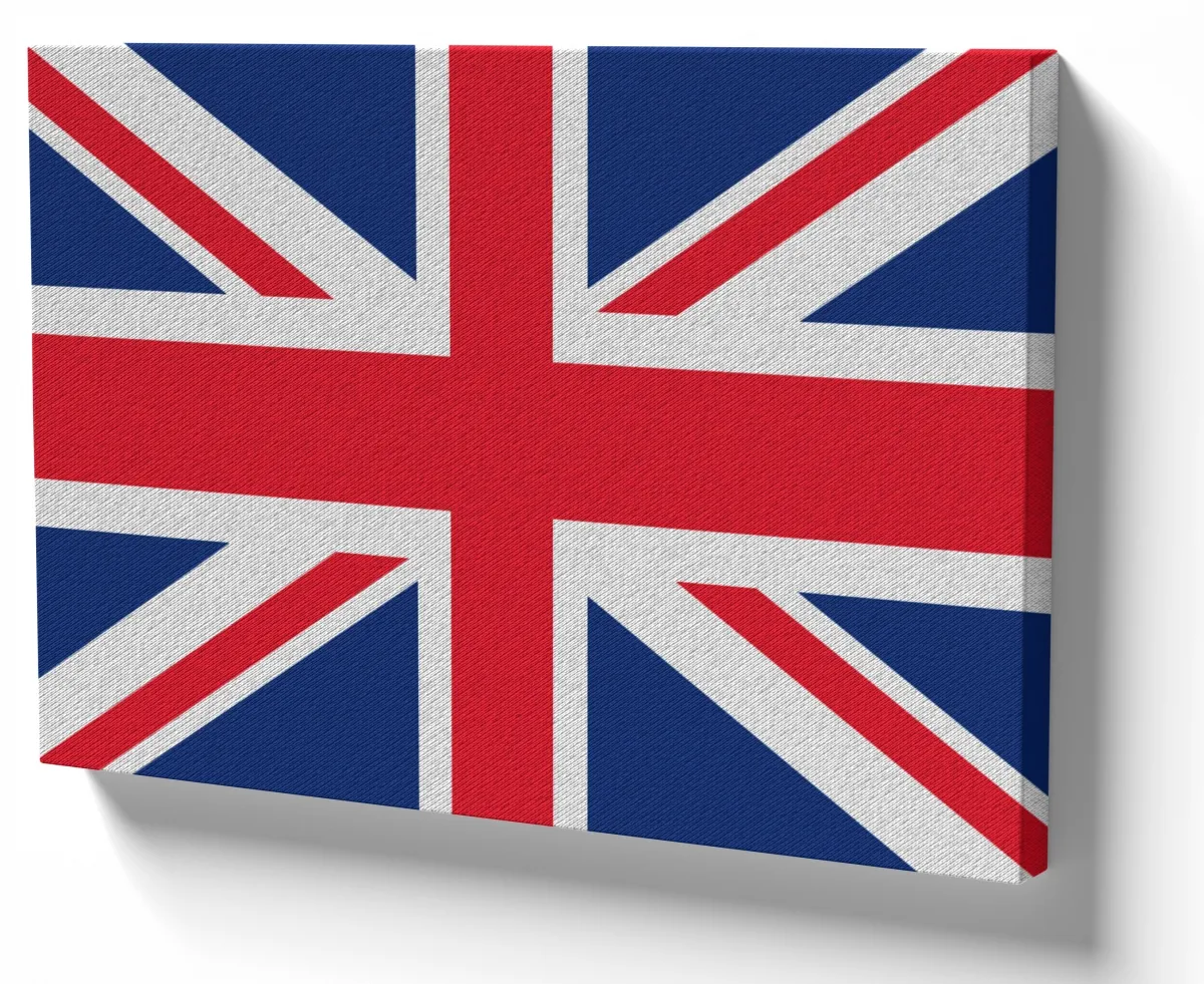 Quadro decorativo tela bandeira inglaterra reino unido