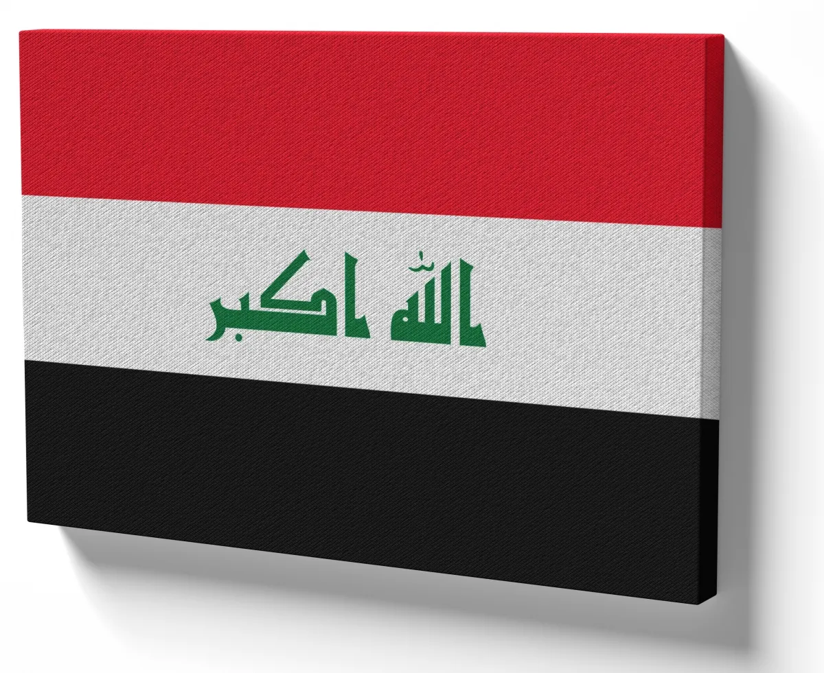 Quadro decorativo tela bandeira iraque Imagem