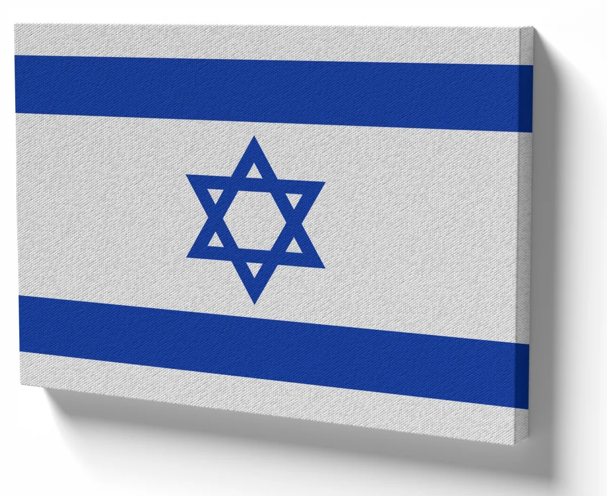 Quadro decorativo tela bandeira Israel Oriente Médio