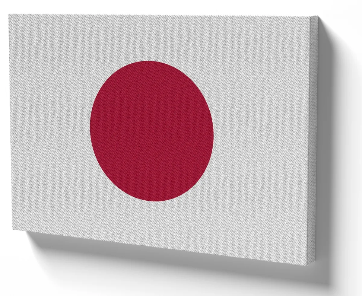 Quadro decorativo tela bandeira Japão oriental