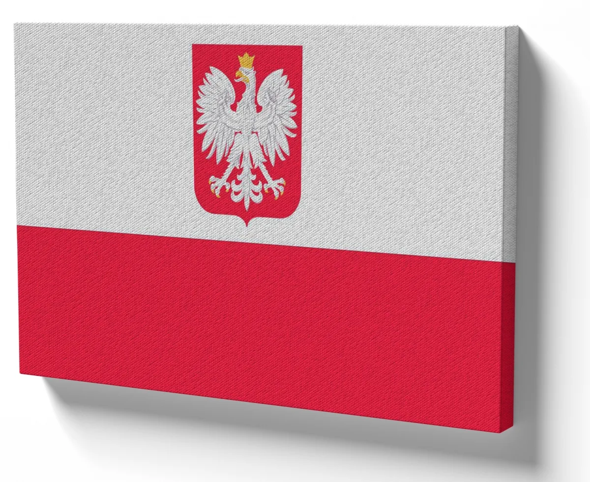 Quadro decorativo tela bandeira Polônia Europa