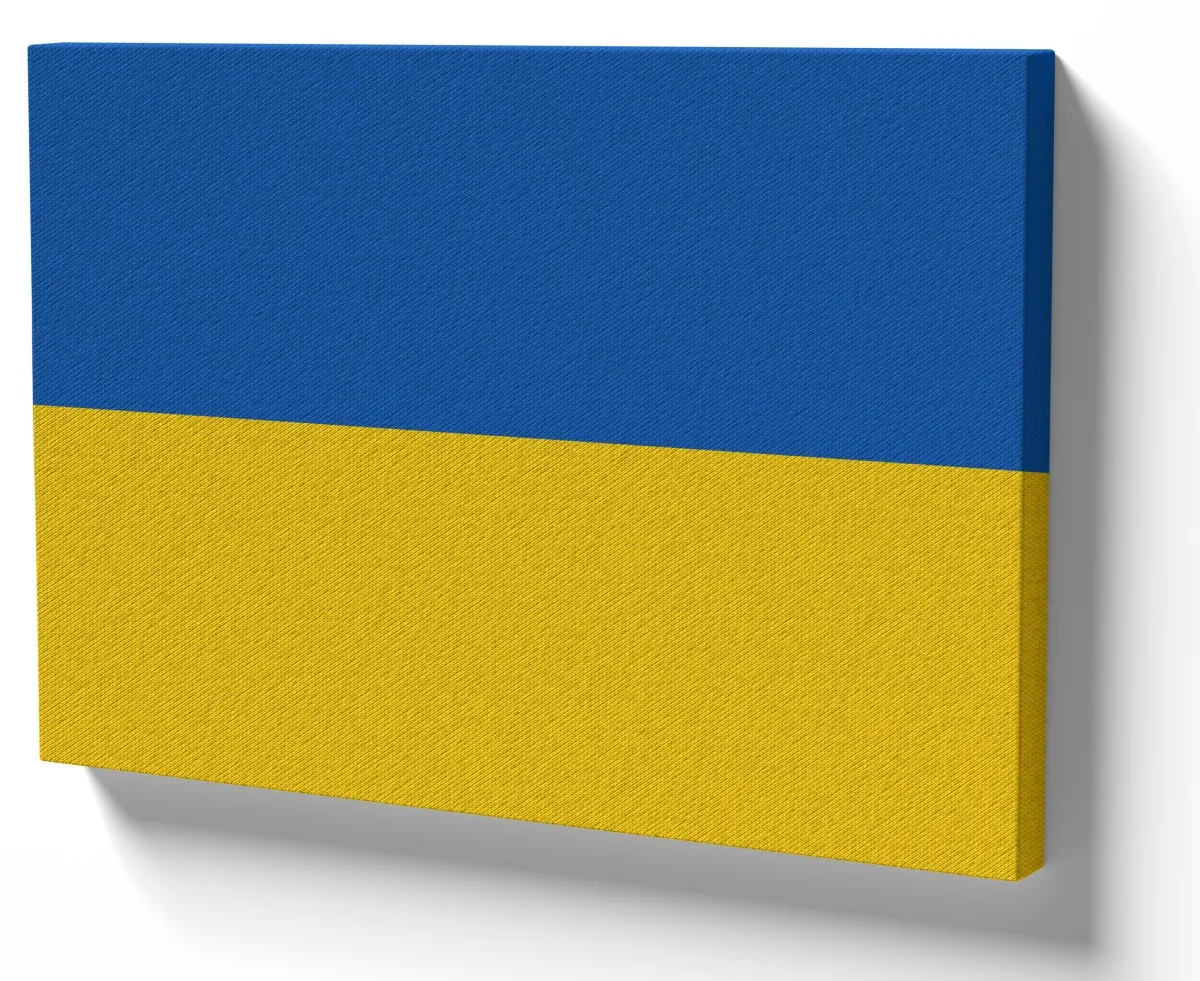 Quadro decorativo tela bandeira Ucrânia europa