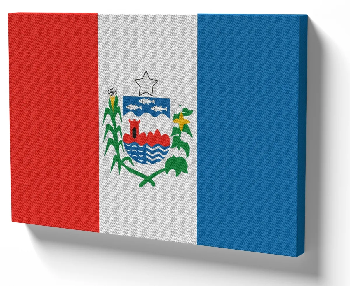 Quadro decorativo tela bandeira Alagoas Imagem