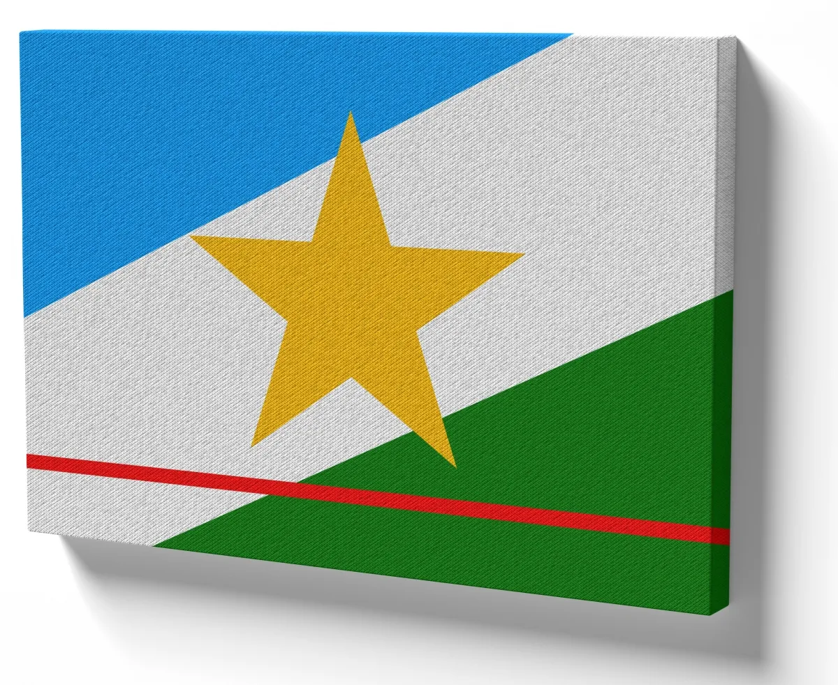 Quadro decorativo tela bandeira Roraima