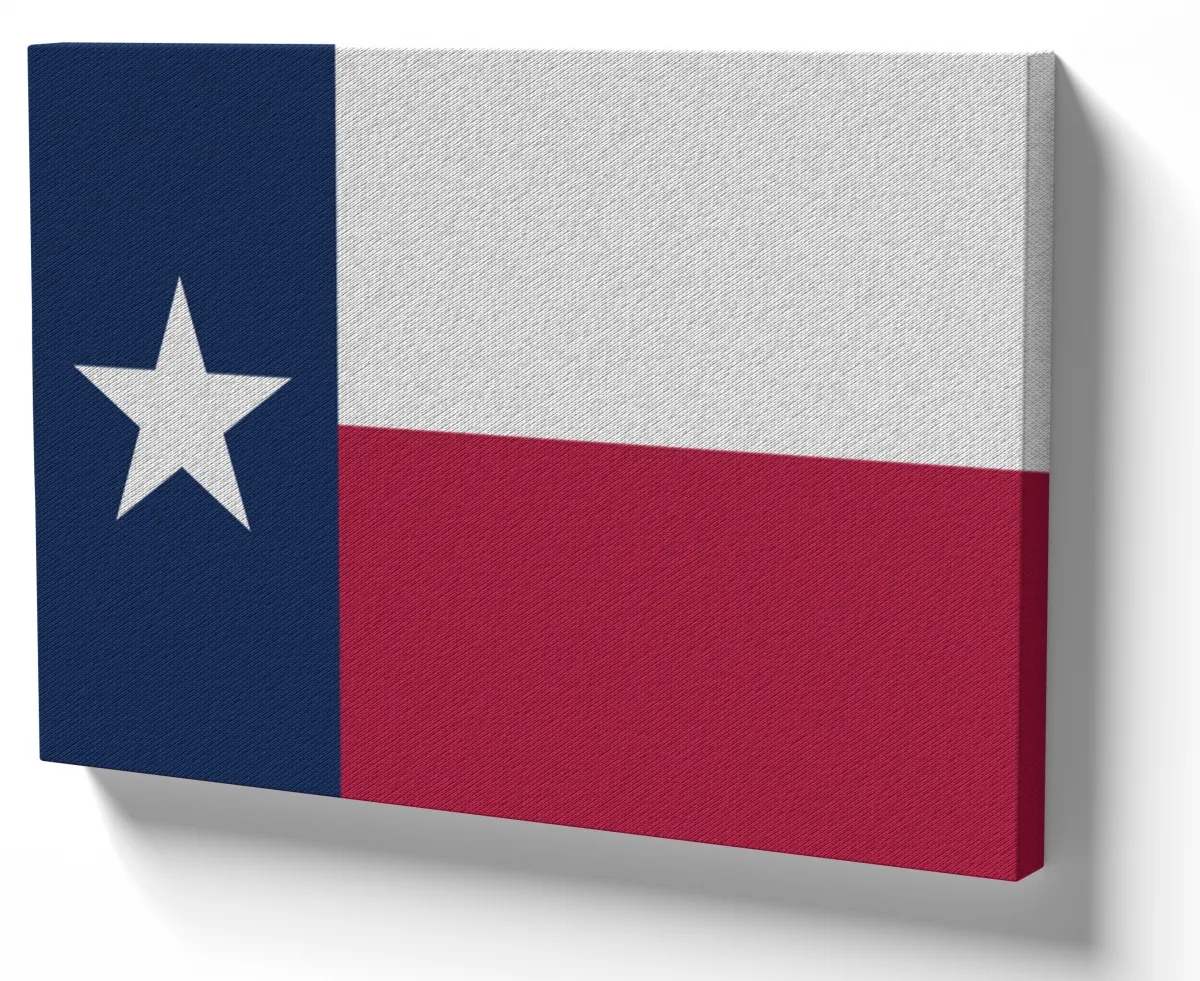 Quadro decorativo tela bandeira texas estados unidos