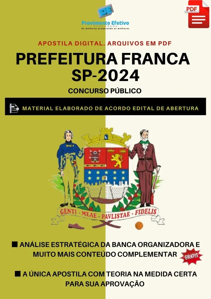 Apostila Pref. Franca 2024 Biologista