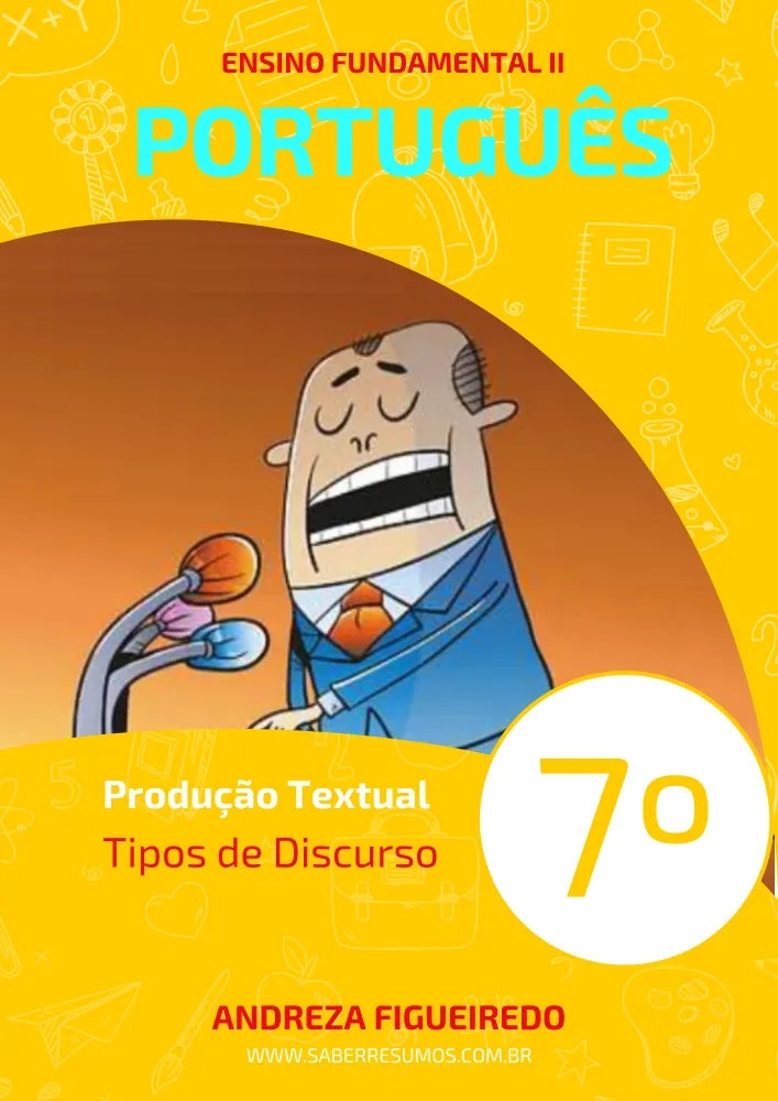 137 - Português - Produção Textual - Tipos de Discurso - 7º ano - PDF com 5 páginas Imagem