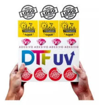 IMPRESSÃO DTF UV 28,5 CM X 100CM COM RELEVO OU SEM COM VERNIZ OU SEM  - Foto 2