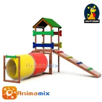 Playground túnel Duplo com Telhado