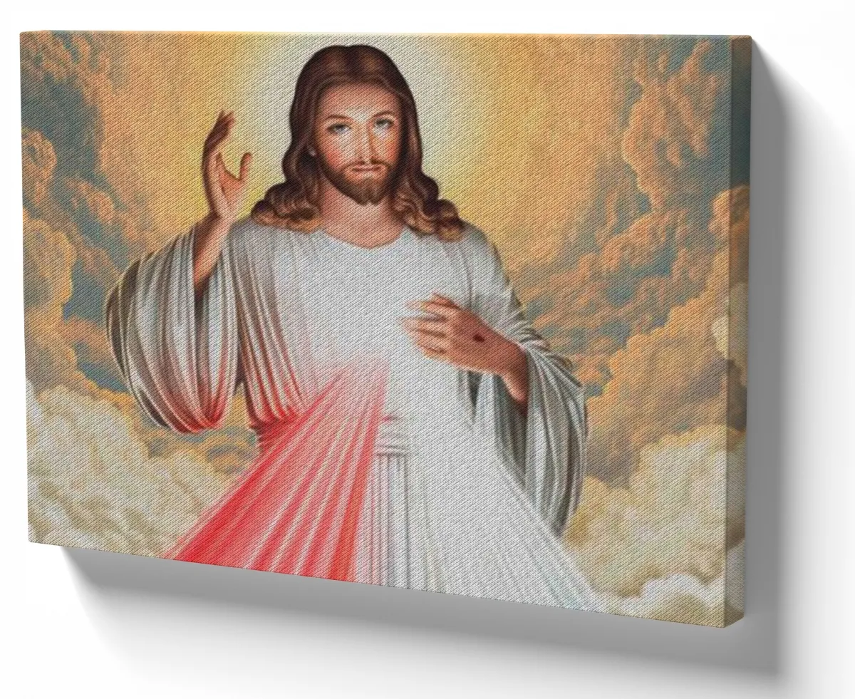 Quadro decorativo tela Jesus Cristo DEUS Salvador Imagem