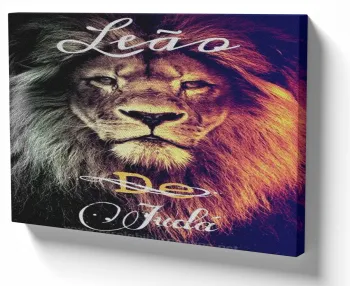 Quadro decorativo tela Jesus Leão de Juda