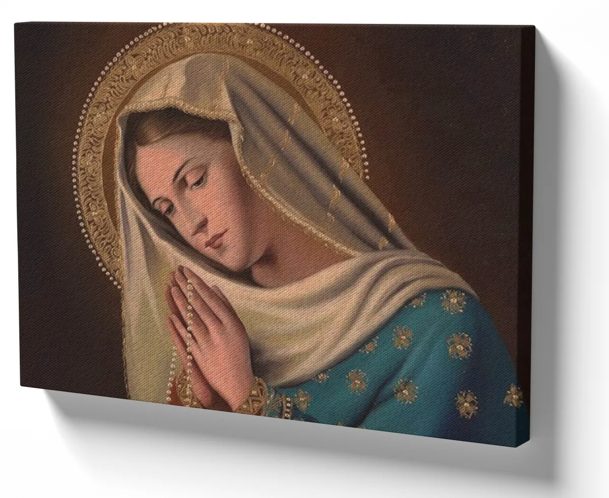 Quadro decorativo tela Nossa Senhora Mãe Jesus