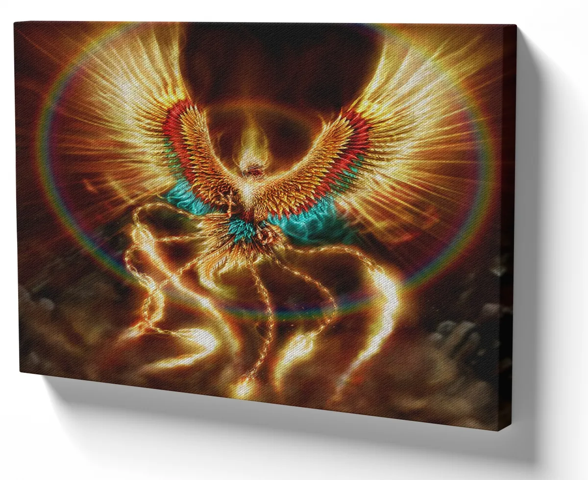 Quadro decorativo tela Phoenix Mitologia Grega Imagem