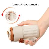 Copo Térmico Inteligente com Tampa e Display Digital de Temperatura – 460ml - Foto 2