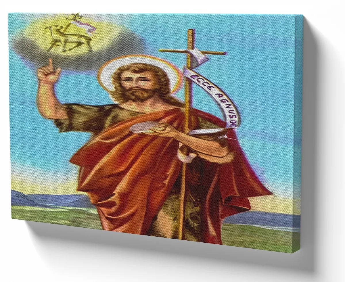Quadro decorativo tela São João Batista