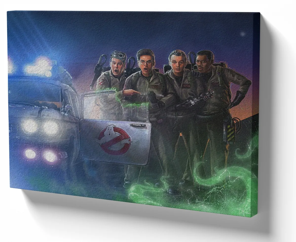 Quadro decorativo tela Caça Fantasmas meleca