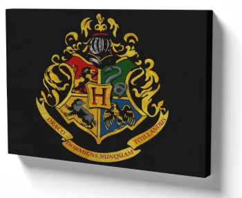 Quadro decorativo tela Hogwarts Harry Potter Símbolo