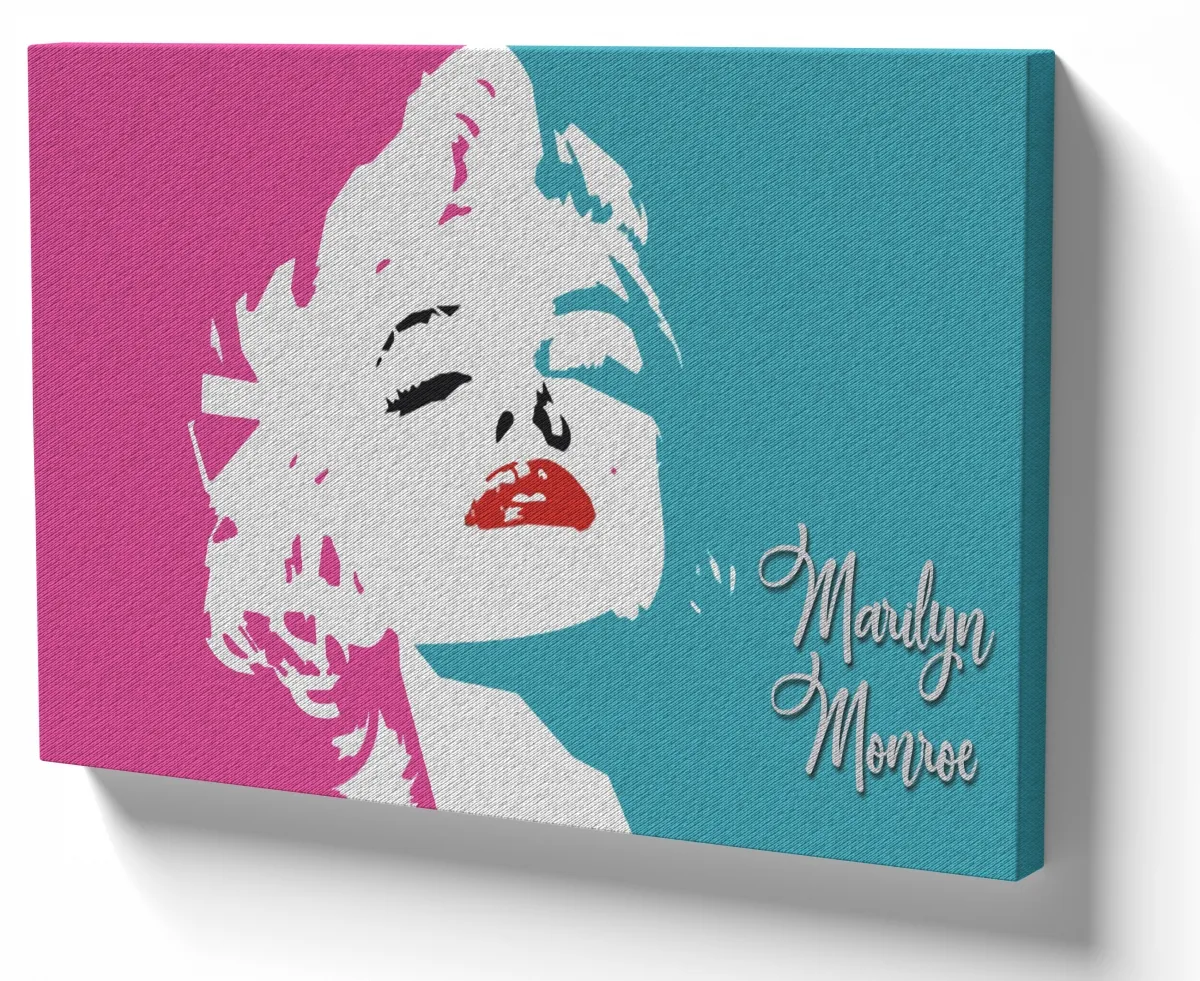 Quadro decorativo tela marilyn monroe colorida Imagem