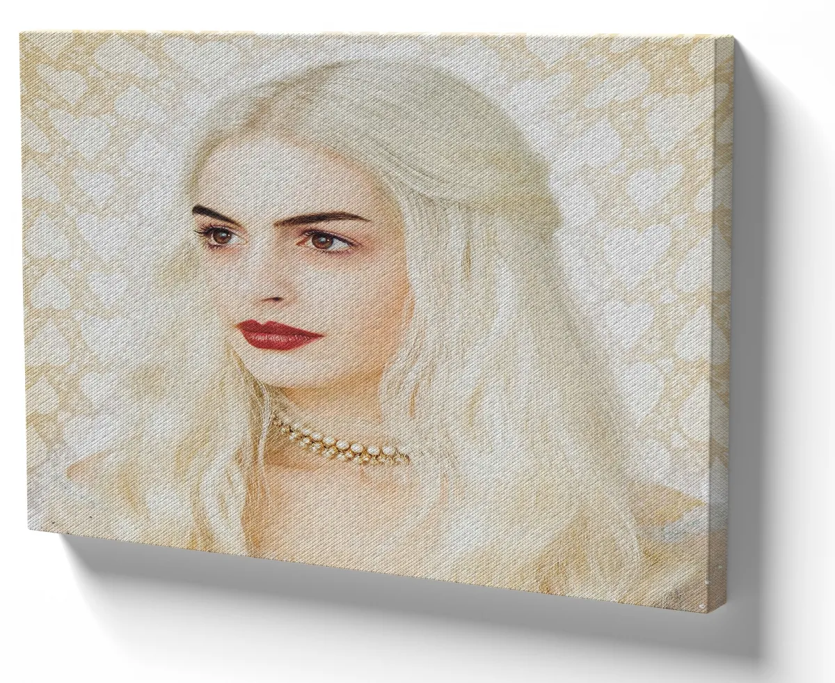 Quadro decorativo tela Rainha Branca