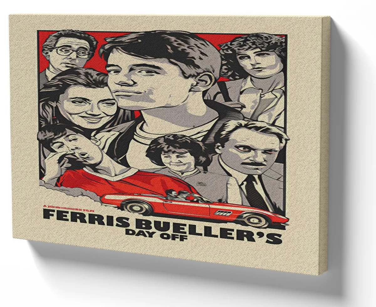Quadro decorativo tela Save Ferris curtindo vida adoidado