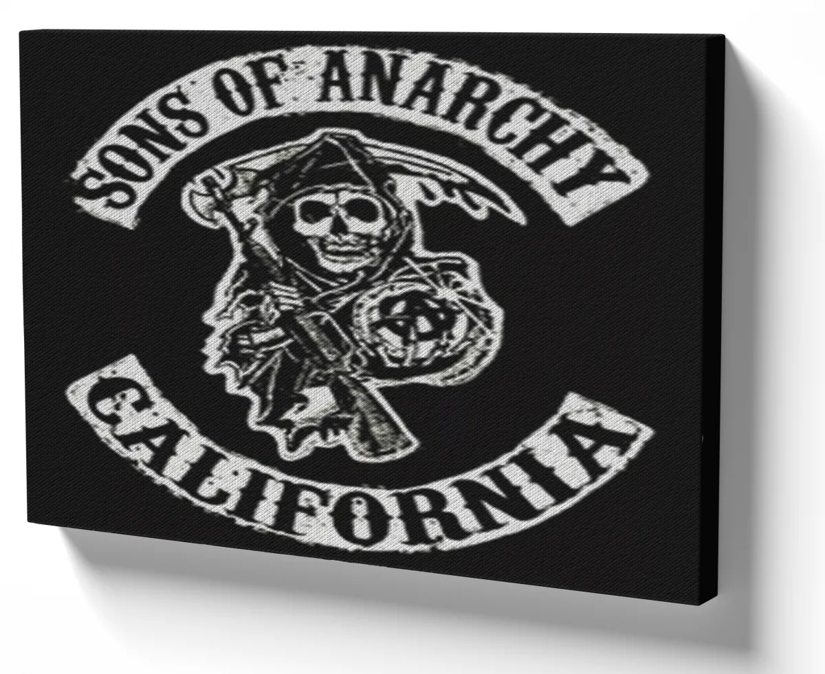 Quadro decorativo tela Sons of Anarchy gang moto Imagem