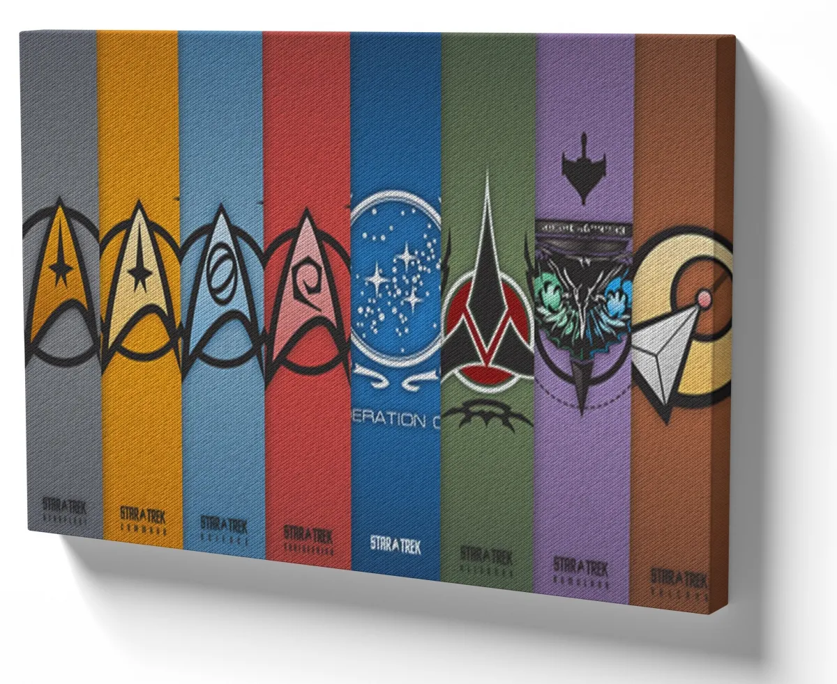 Quadro decorativo tela Star Trek agrupamentos Imagem