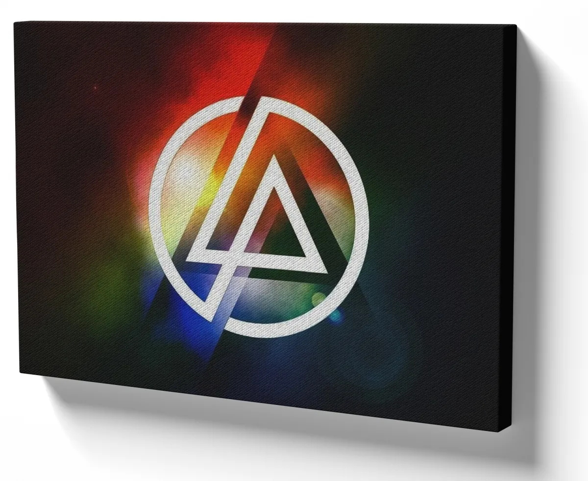 Quadro decorativo tela Linkin Park colorido