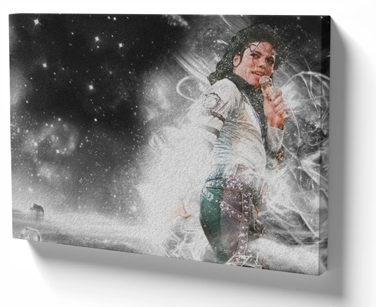 Quadro decorativo tela Michael Jackson nuvem