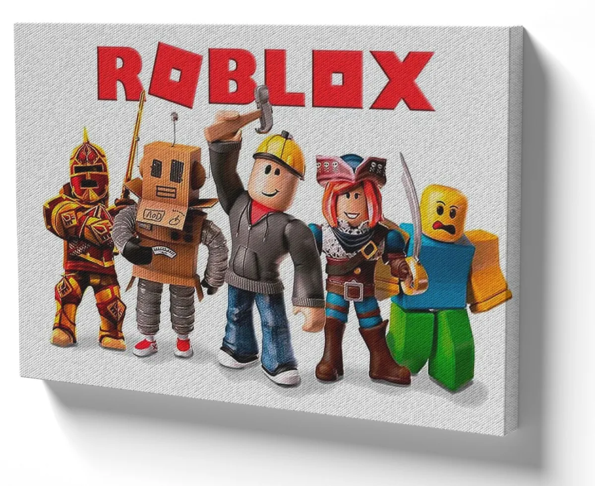 Quadro decorativo tela Roblox Turma Game Jogo Pc Skin Turma
