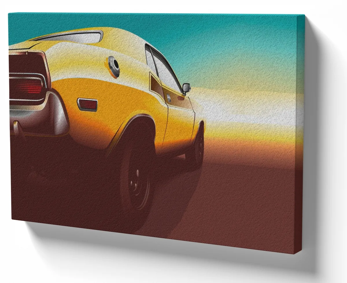 Quadro decorativo tela Camaro BumbleBee carro transformers