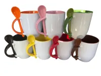 ATACADO CANECA CURVADA C/COLHER 