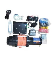 GUINCHO ELÉTRICO WINCH TXS 4500LBS LBS  C/CABO SINTETICO KEVLAR+GUIA ALUMÍNIO+CONTROLE SEM FIO - QUADRI-UTV - Foto 2