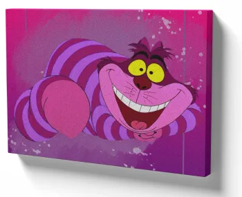 Quadro decorativo tela Gato de Cheshire desenho