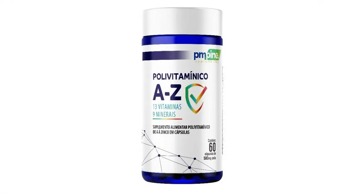 Polivitamínico A-Z PmPine - 60 Cápsulas