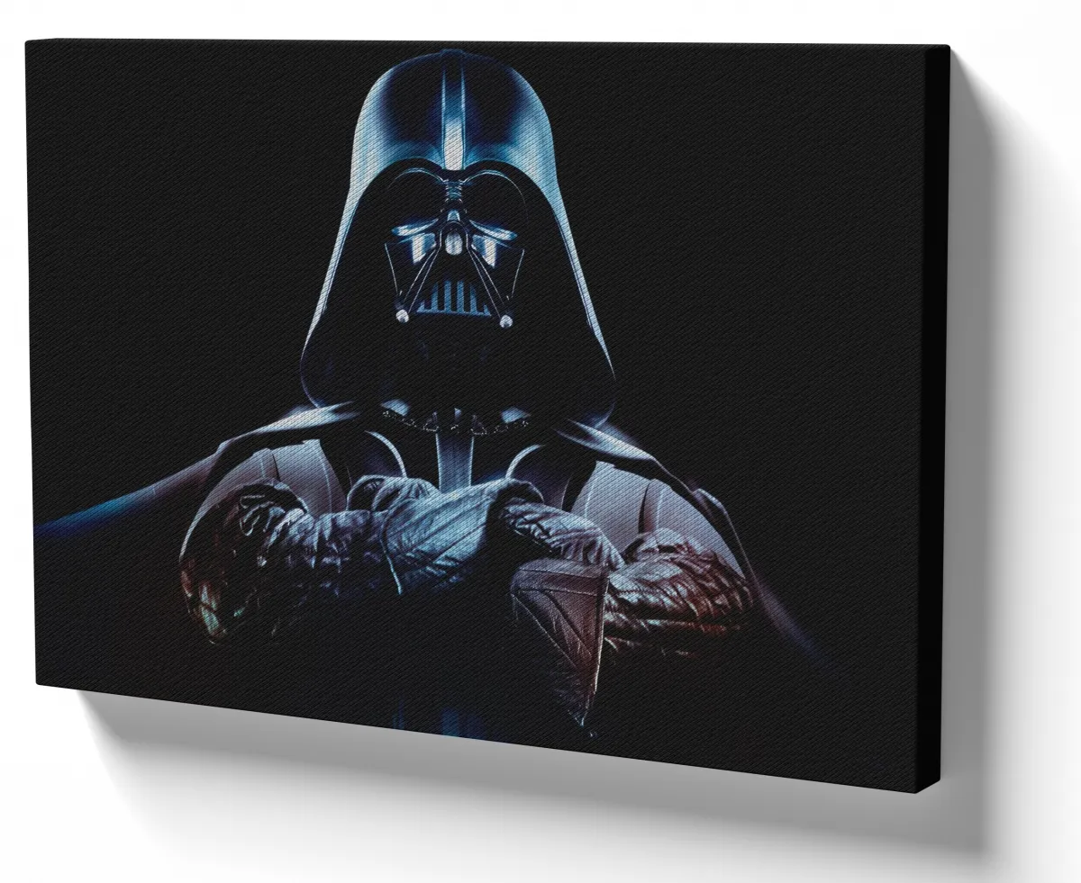 Quadro decorativo tela Darth Vader star wars vilão Imagem